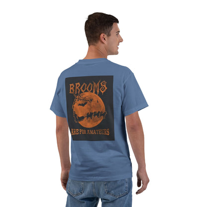 Brooms Are For Amateurs Men's Short-Sleeve Crewneck Tee