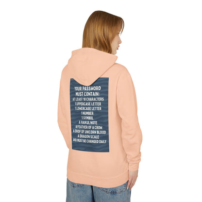Password Unisex Lightweight Hoodie