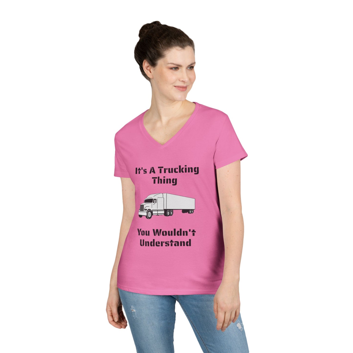 Trucking Thing Women's V-Neck T-Shirt