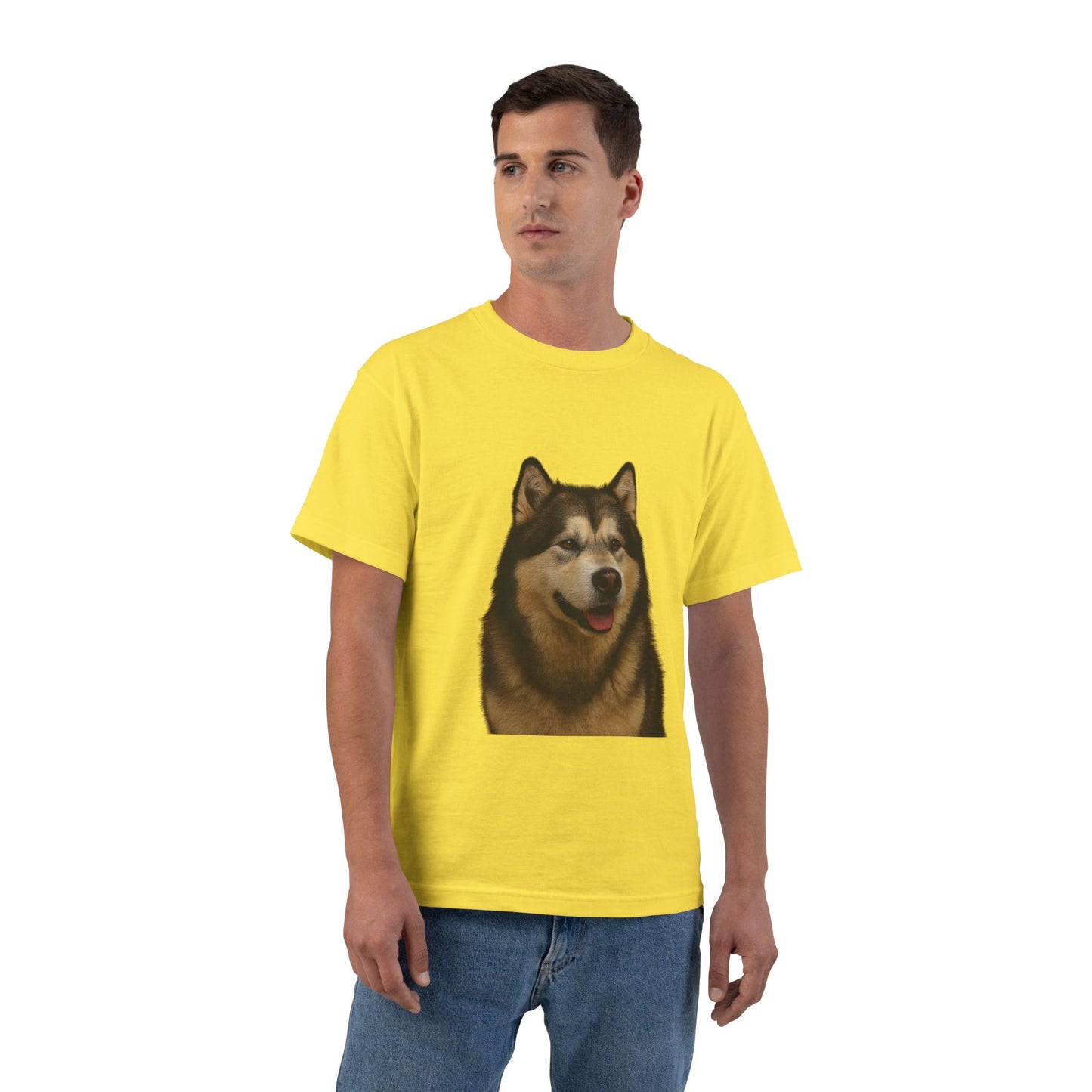 Malamute Head Men's Short-Sleeve Crewneck Tee