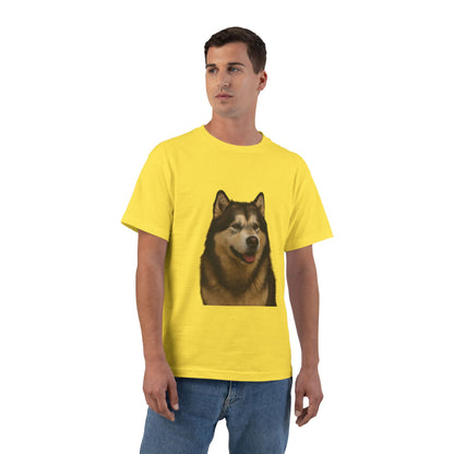 Malamute Head Men's Short-Sleeve Crewneck Tee