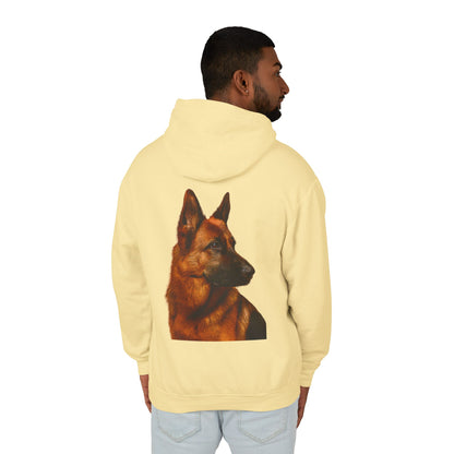 German Shepherd Head Unisex Lightweight Hoodie
