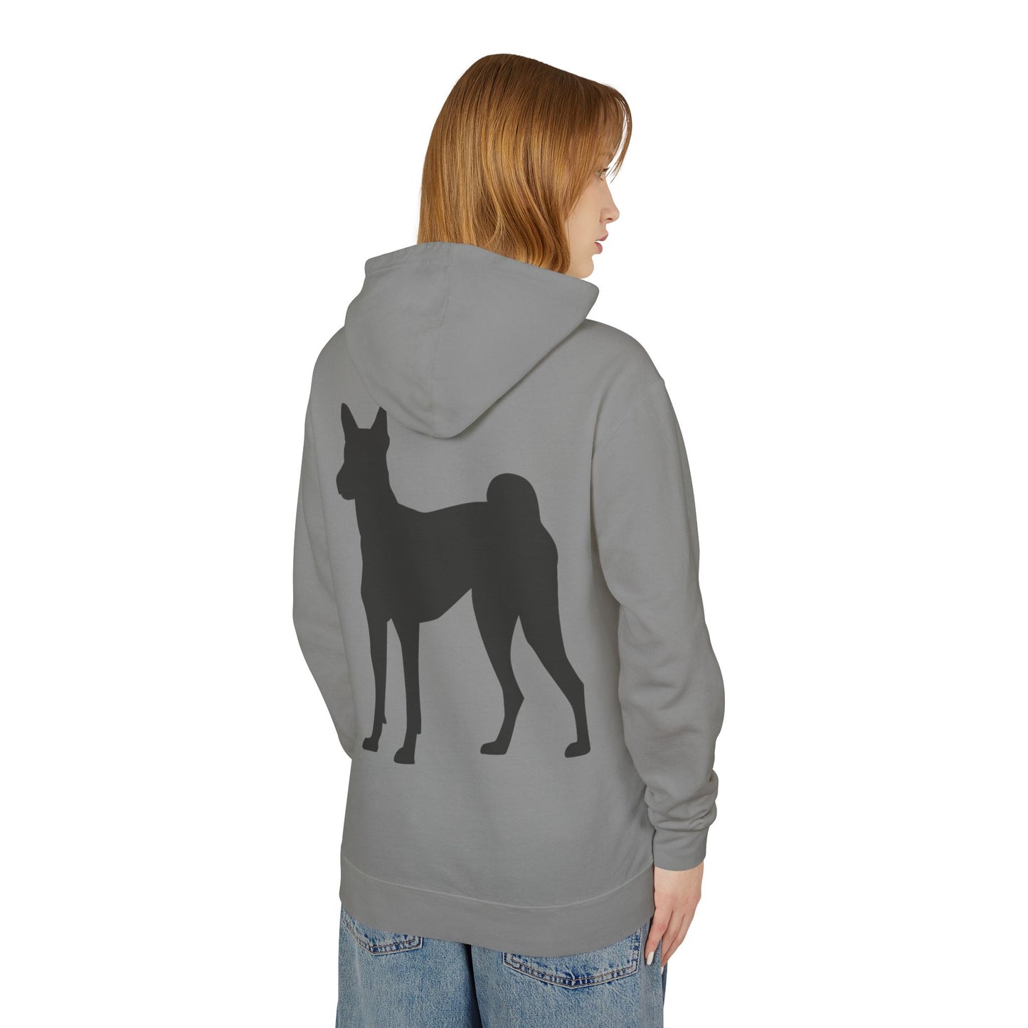 Basenji Silhouette Unisex Lightweight Hoodie