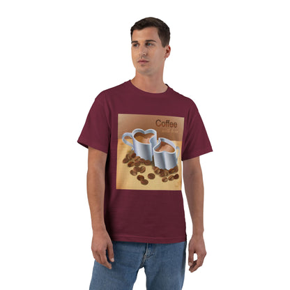 Coffee With Love Men's Short-Sleeve Crewneck Tee