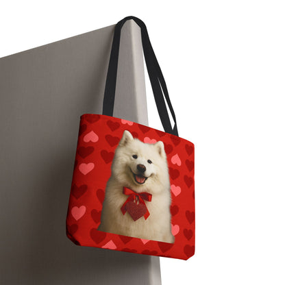 Cupid's Companion Samoyed Tote Bag