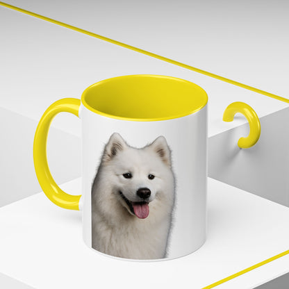 Samoyed Head 2-Tone Coffee Mug