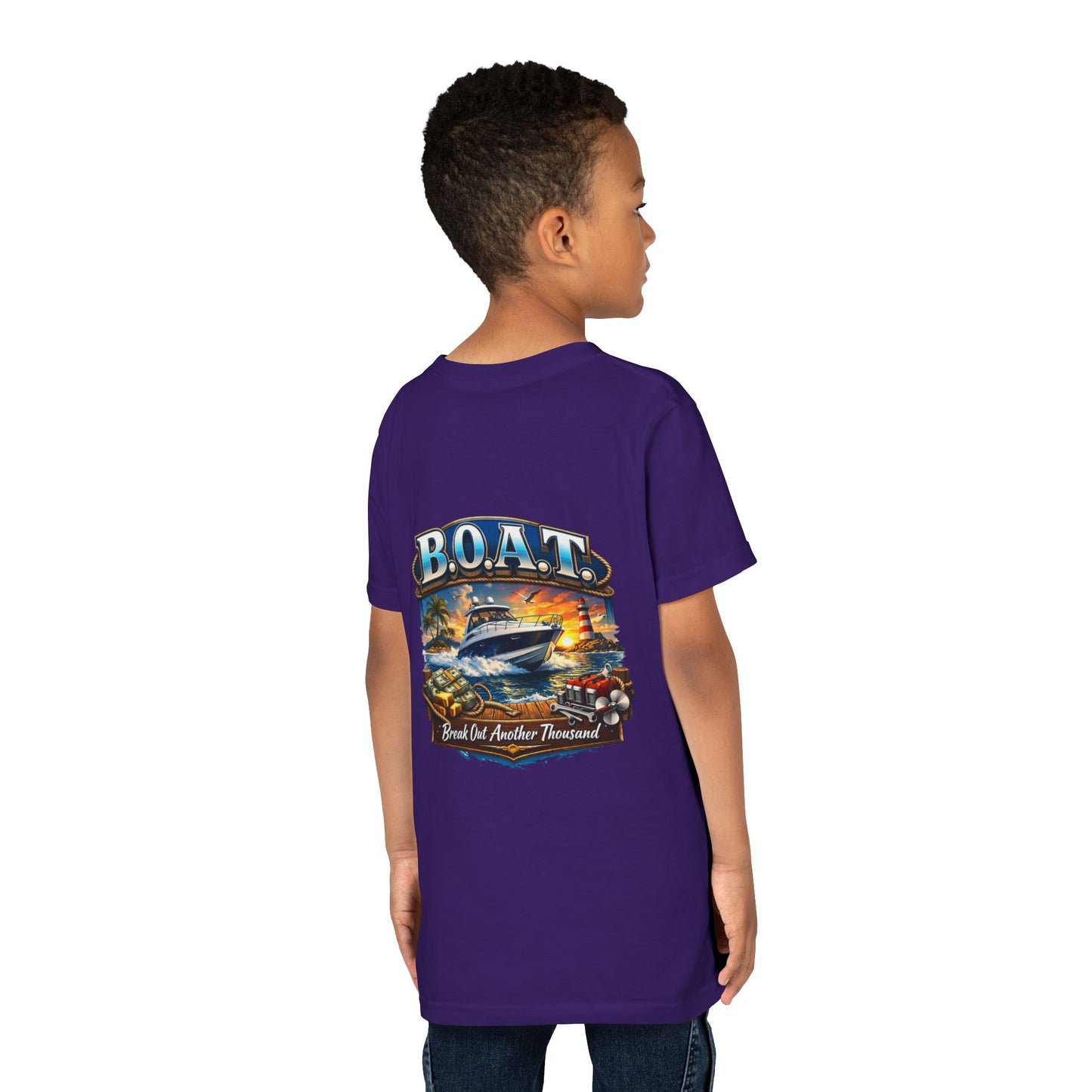 B.O.A.T. Youth Unisex Short Sleeve Crewneck Tee