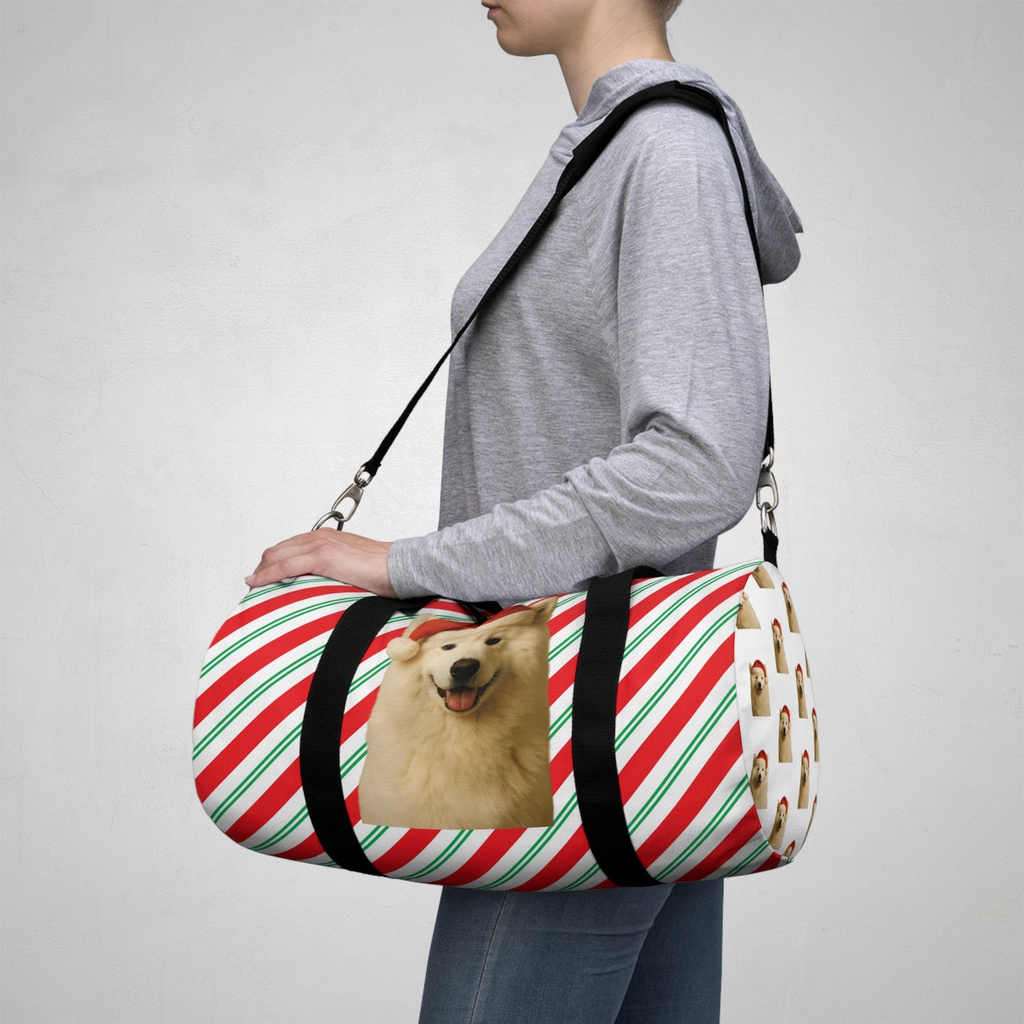 Santa Paws Samoyed Duffel Bag
