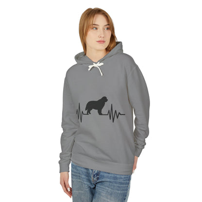 My Heart Beats For Newfies Unisex Lightweight Hoodie