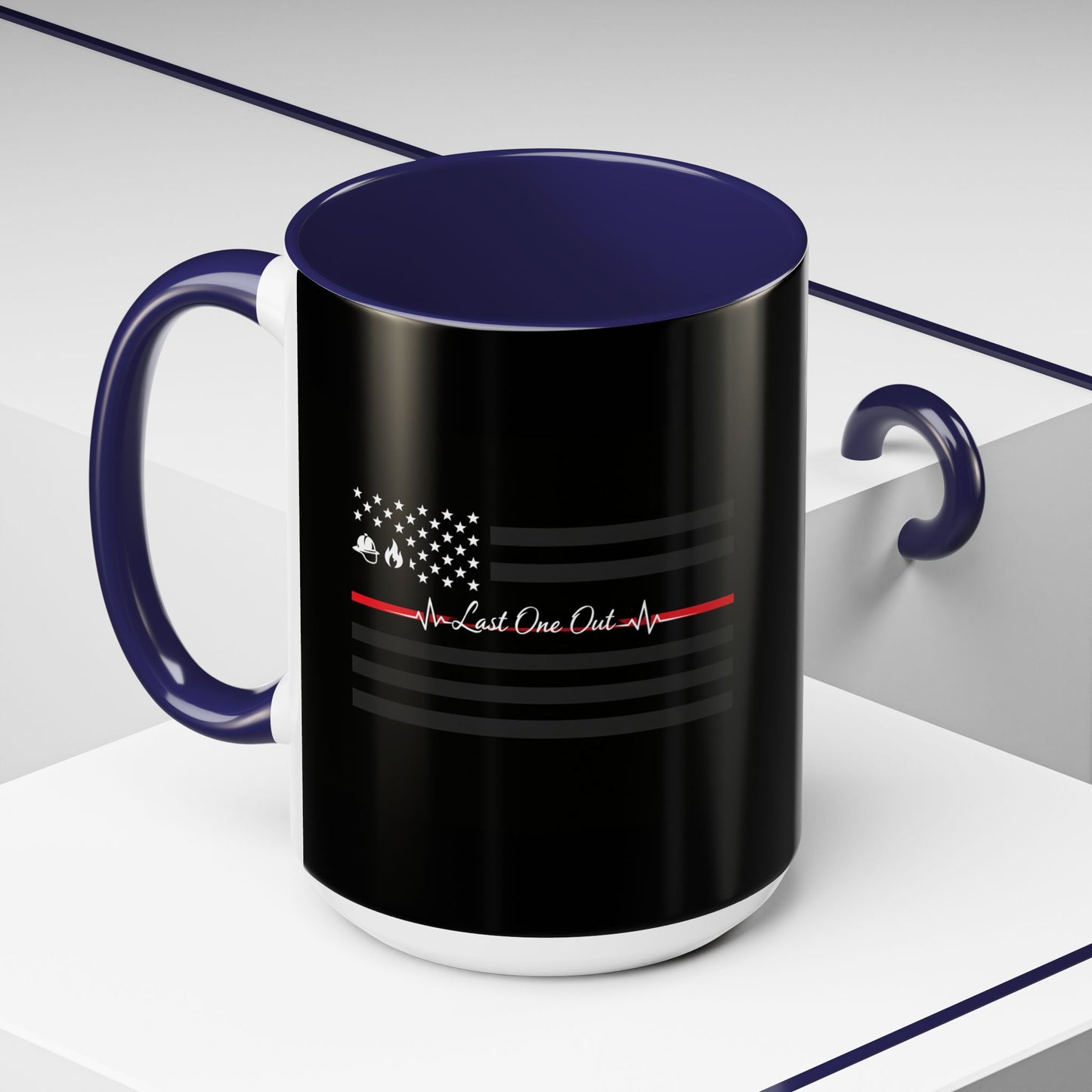 Thin Red Line 2-Tone Coffee Mug