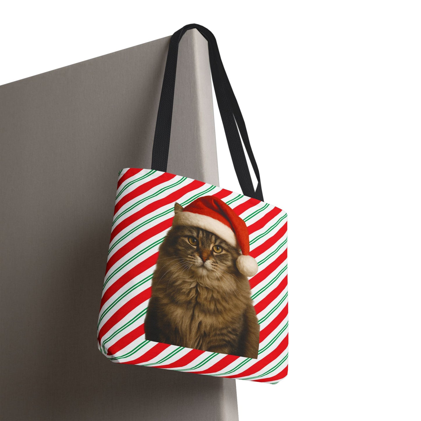 Santa Paws Cat Tote Bag
