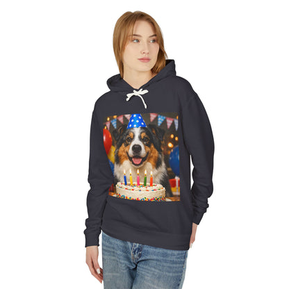 Birthday Buddy Aussie Unisex Lightweight Hoodie