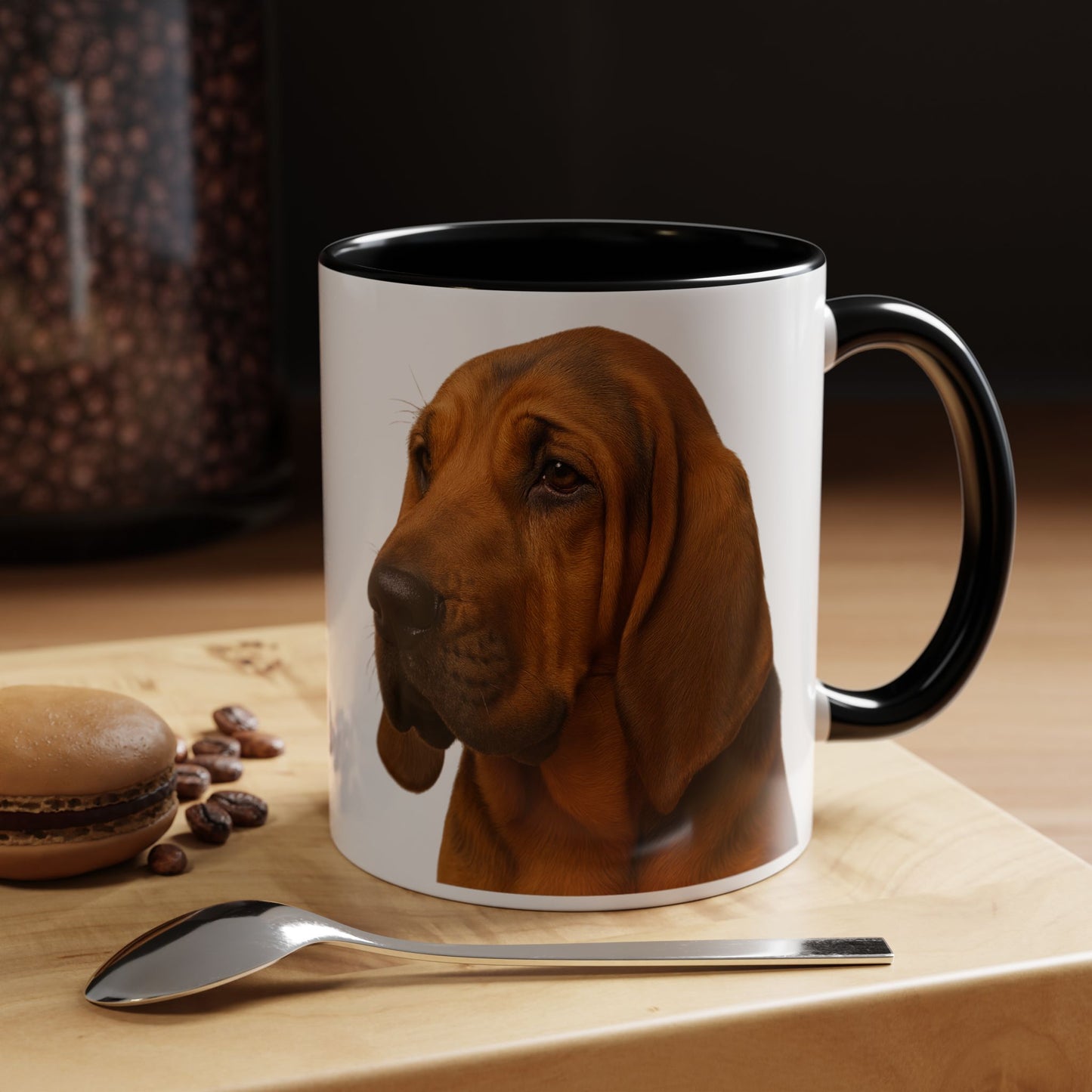 Bloodhound Head 2-Tone Coffee Mug