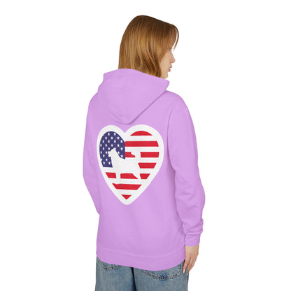 Malamute Flag Unisex Lightweight Hoodie