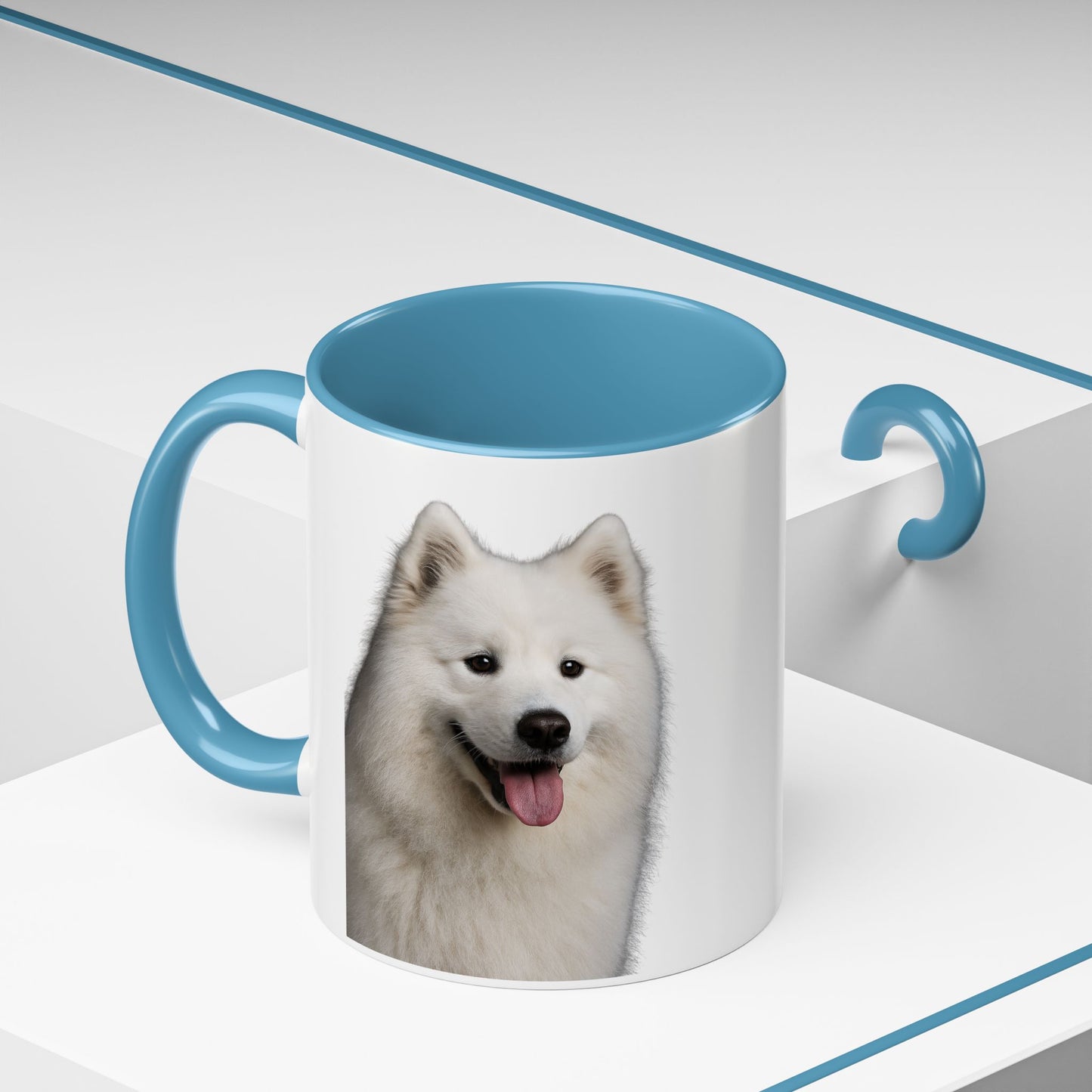 Samoyed Head 2-Tone Coffee Mug