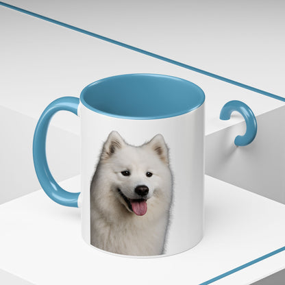 Samoyed Head 2-Tone Coffee Mug