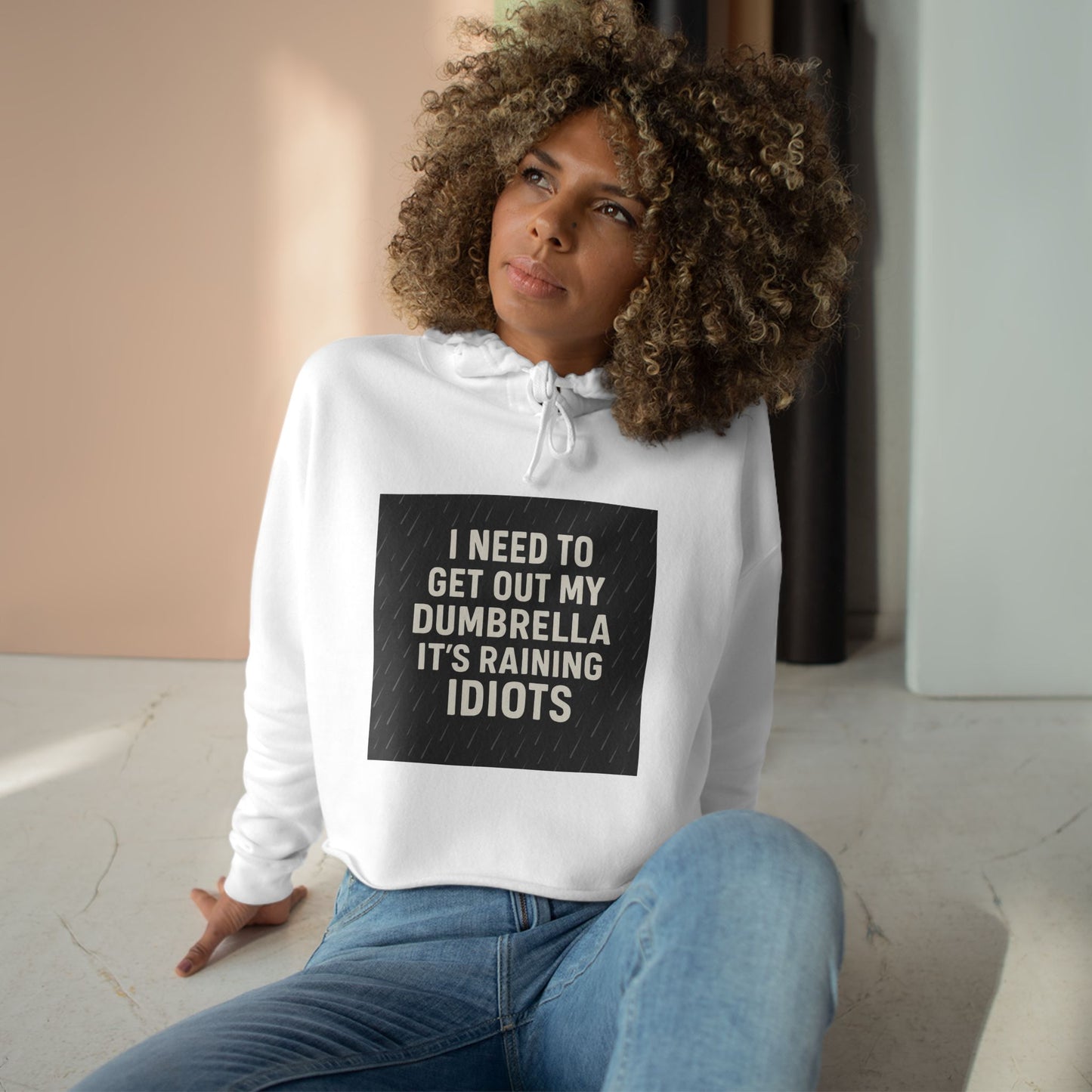 Dumbrella Women's Crop Hoodie