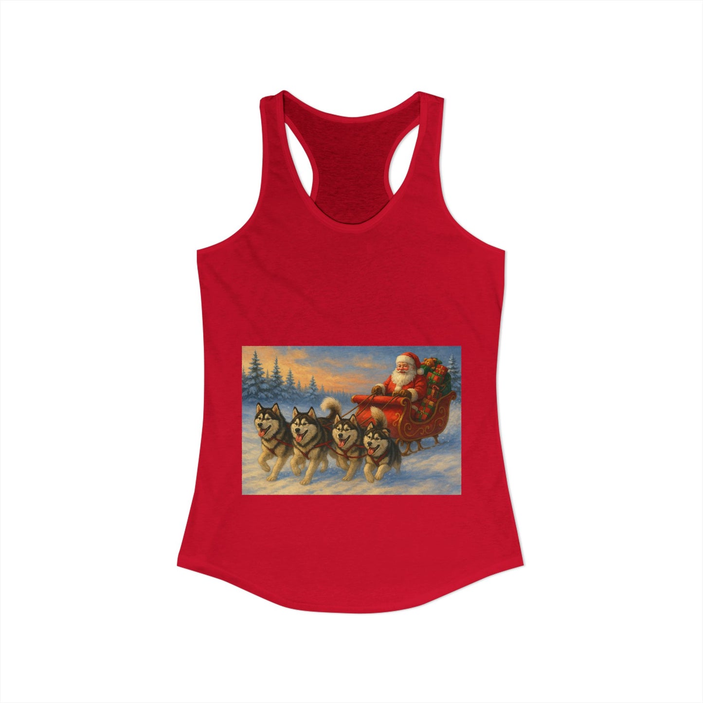 Dashing Through The Snow Women's Racerback Tank