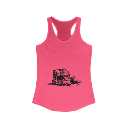 Slingin' Mud Side By Side Women's Racerback Tank