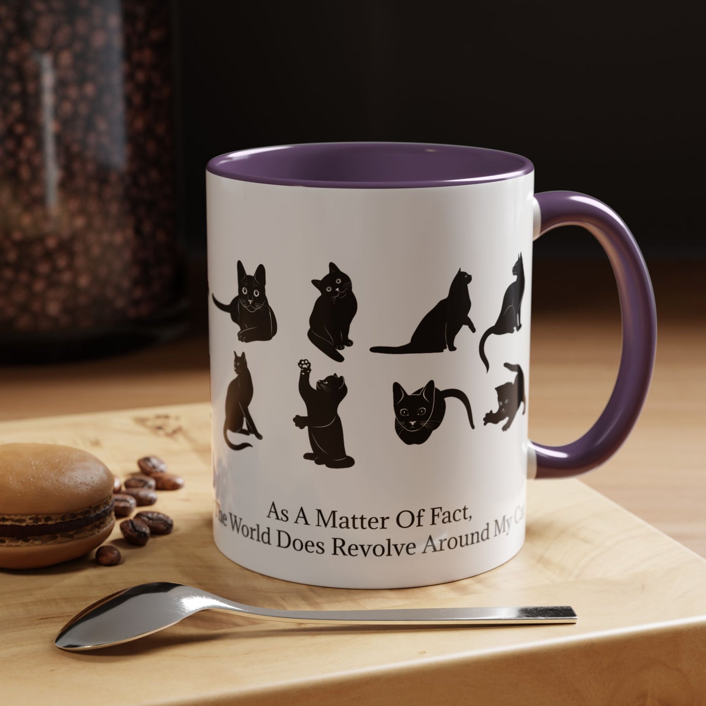 Matter Of Fact Cat 2-Tone Coffee Mug