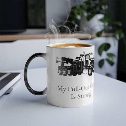 Pull Out Heavy Tow Truck Color Changing Mug