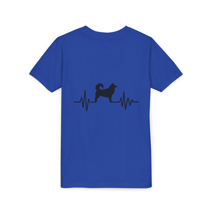 My Heart Beats For Malamutes Youth Unisex Short Sleeve Crewneck Tee