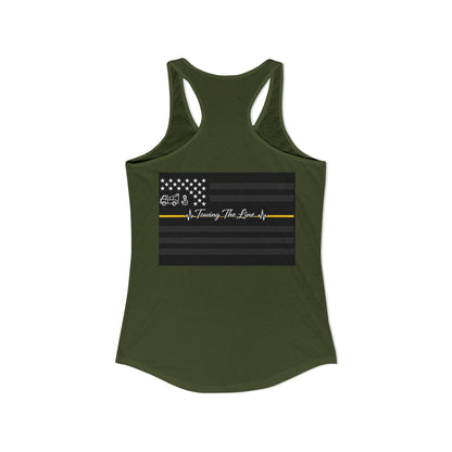 Thin Yellow Line Women's Racerback Tank