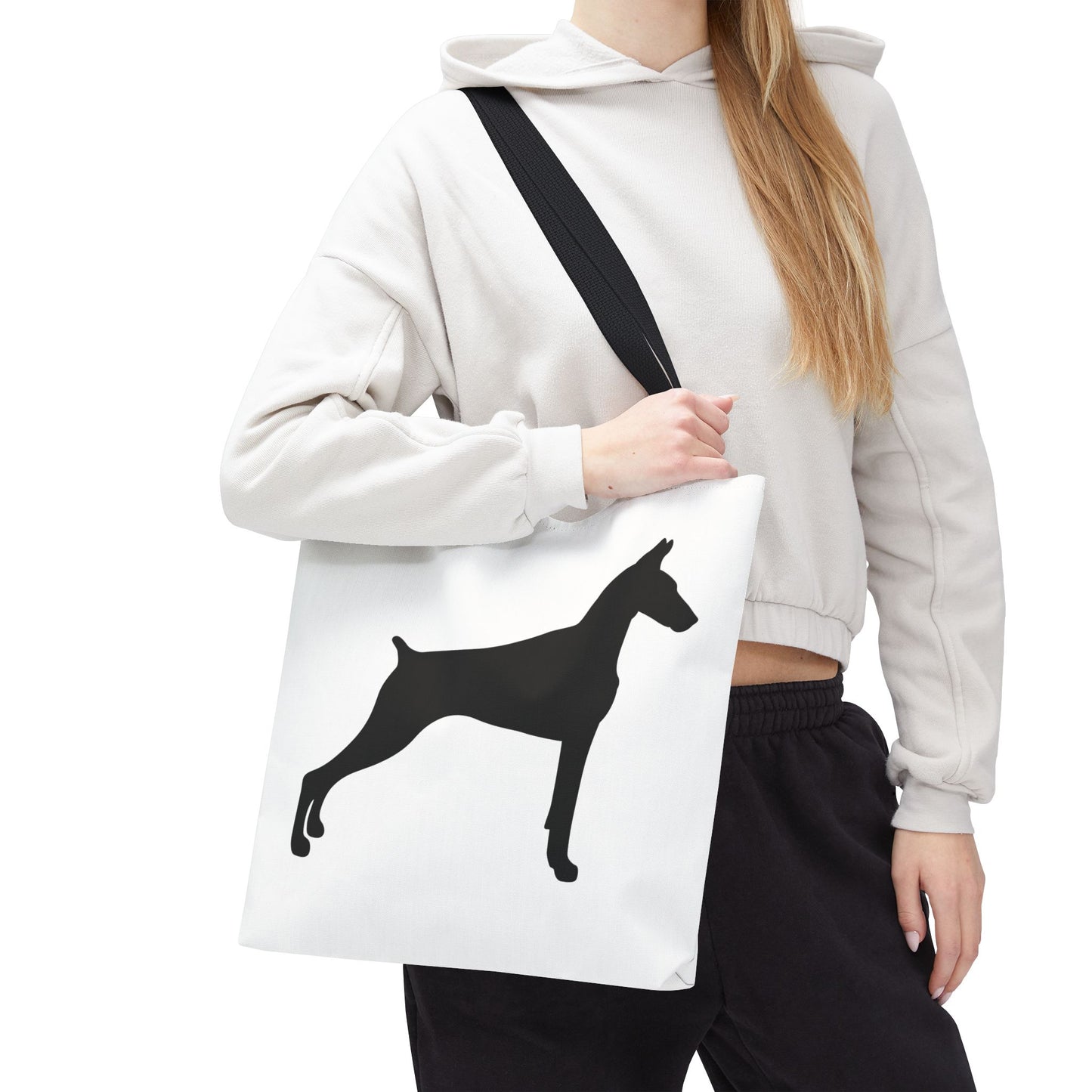 Doberman Silhouette Tote Bag