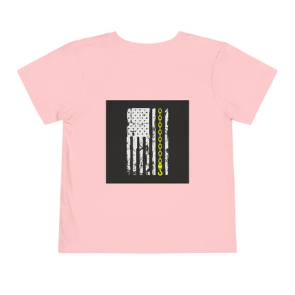 Thin Yellow Line Toddler Unisex Short Sleeve Crewneck Tee