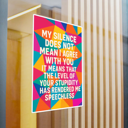 Speechless Vinyl Decal