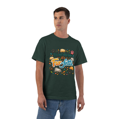 Fur-Fetti Dog Men's Short-Sleeve Crewneck Tee