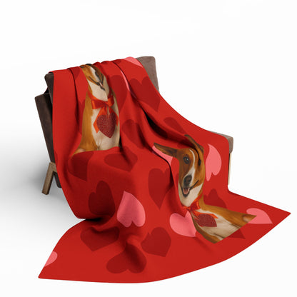 Cupid's Companion Basenji Arctic Fleece Blanket