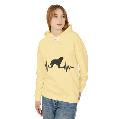 My Heart Beats For Newfies Unisex Lightweight Hoodie