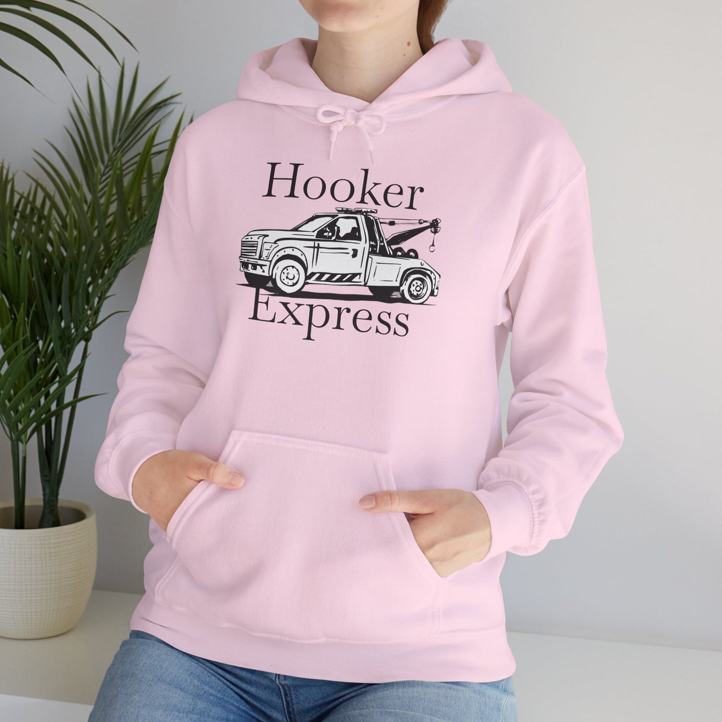 H**ker Express Wheel Lift Tow Truck Unisex Hoodie