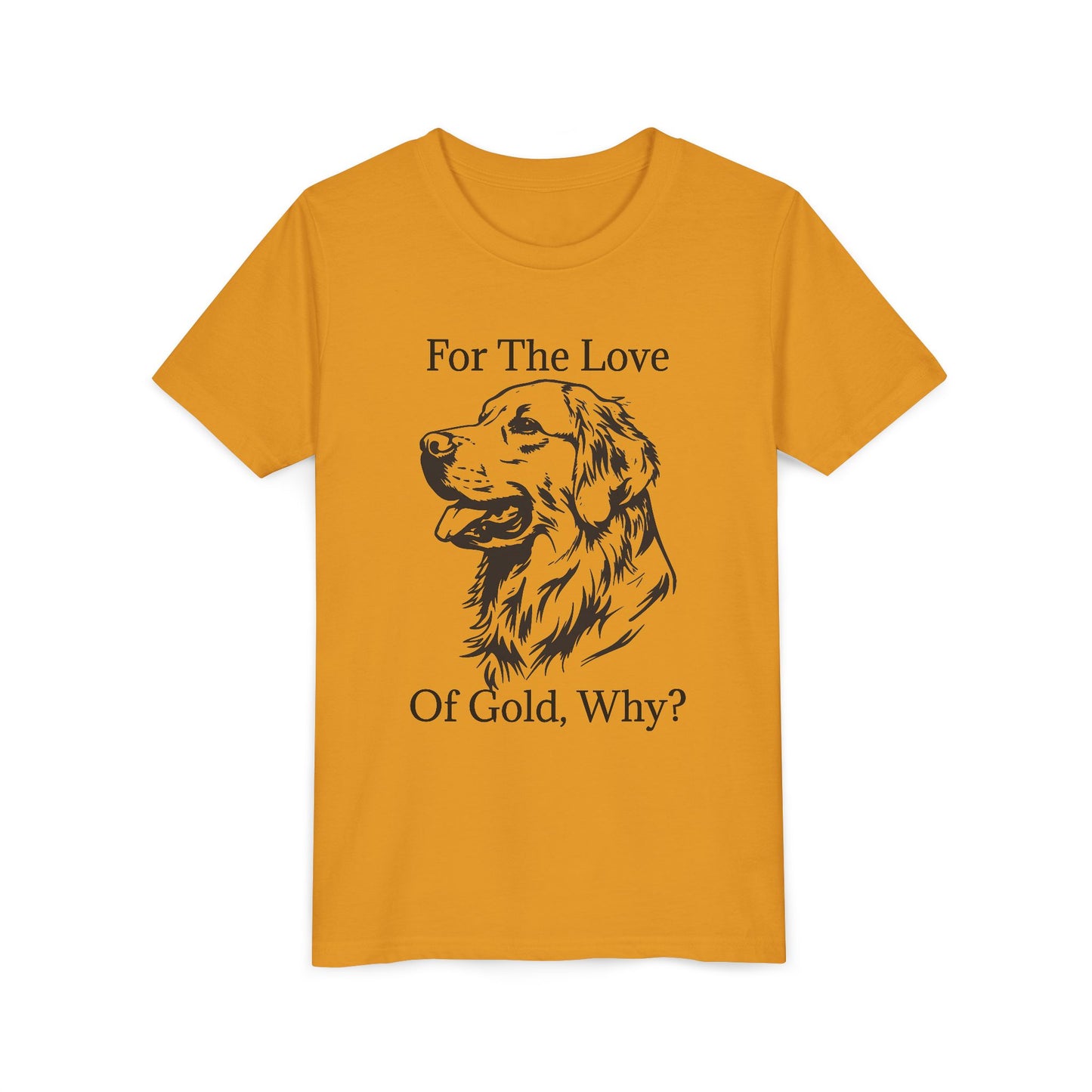 For The Love Of Gold Youth Unisex Short Sleeve Crewneck Tee