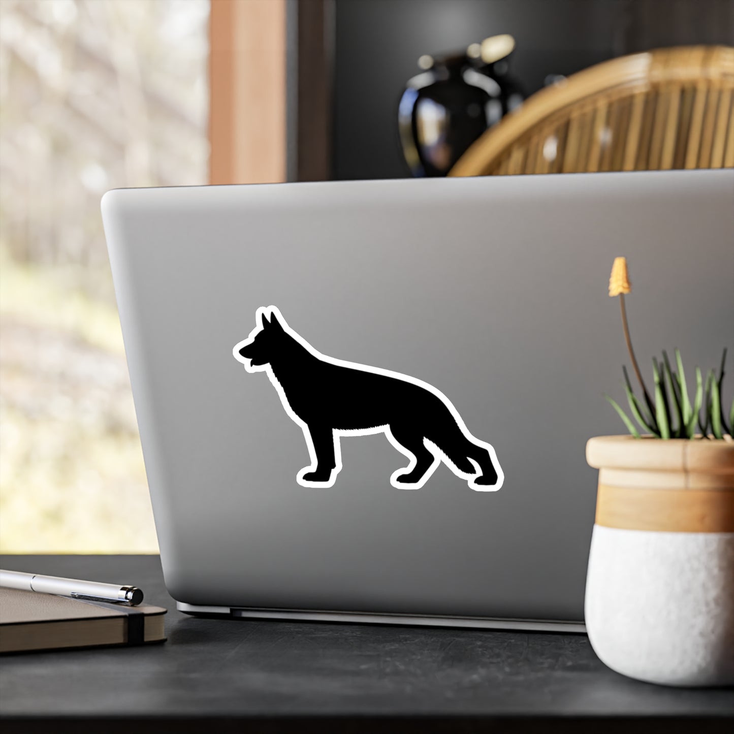 German Shepherd Silhouette Vinyl Decal