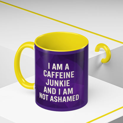 Caffeine Junkie 2-Tone Coffee Mug