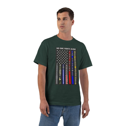 No One Fights Alone Men's Short-Sleeve Crewneck Tee