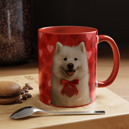 Cupid's Companion Samoyed 2-Tone Coffee Mug
