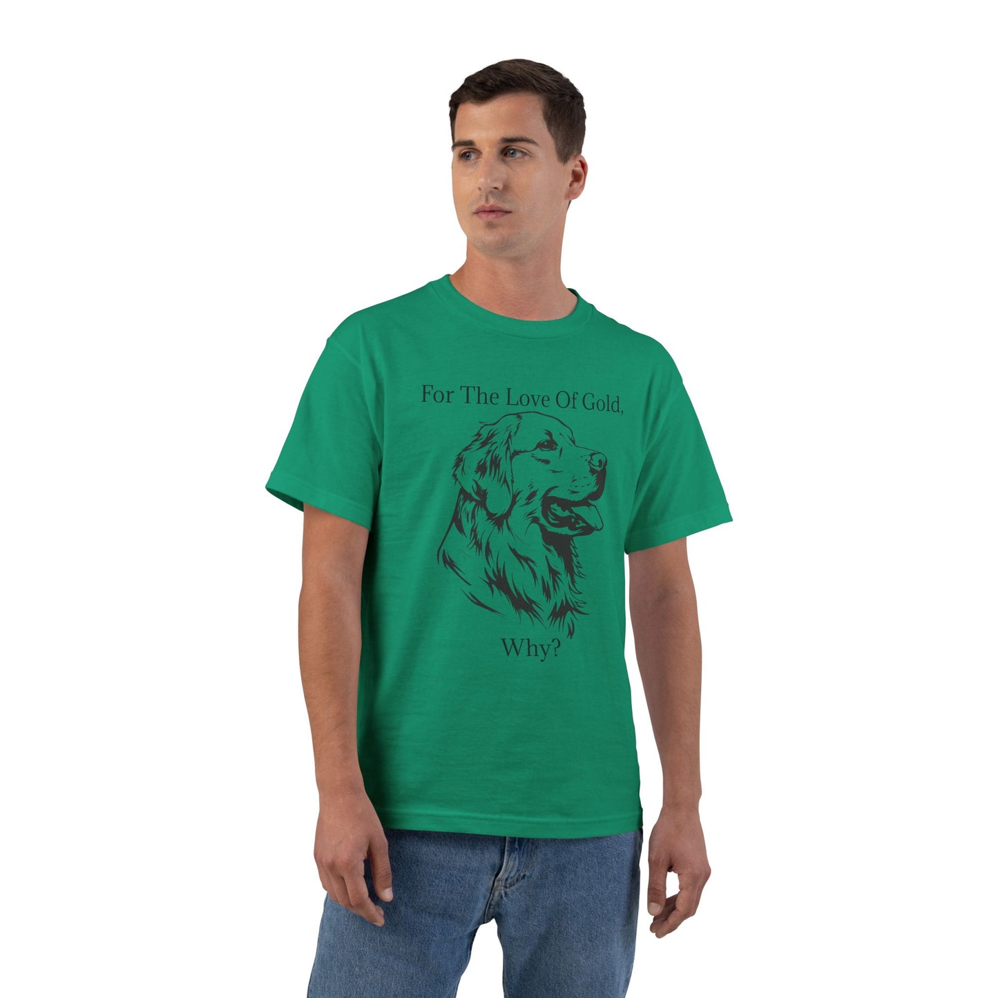For The Love Of Gold Men's Short-Sleeve Crewneck Tee