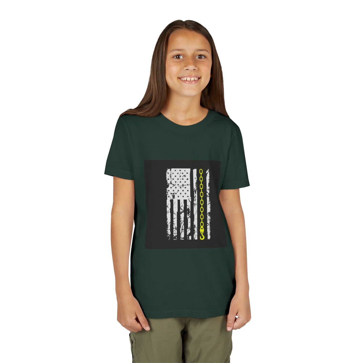 Thin Yellow Line Youth Unisex Short Sleeve Crewneck Tee