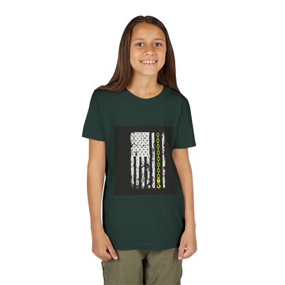 Thin Yellow Line Youth Unisex Short Sleeve Crewneck Tee