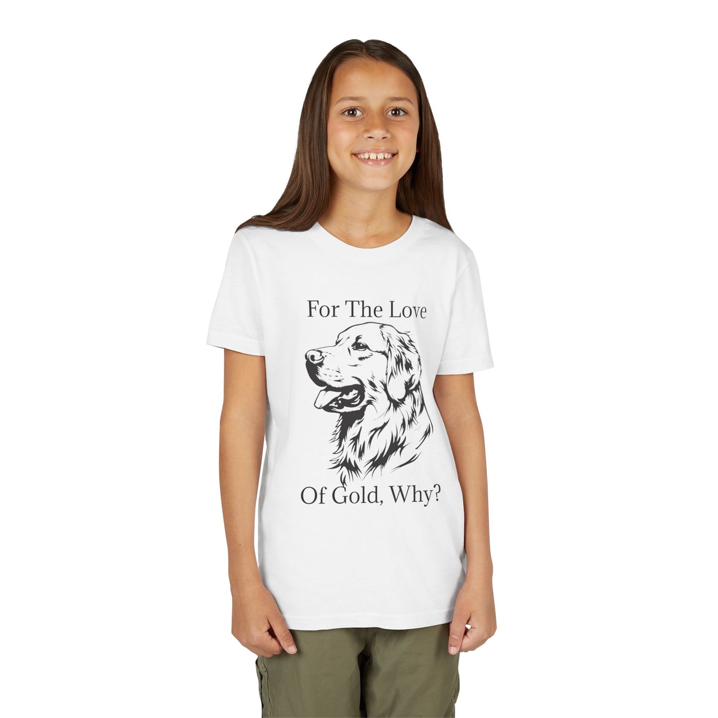 For The Love Of Gold Youth Unisex Short Sleeve Crewneck Tee