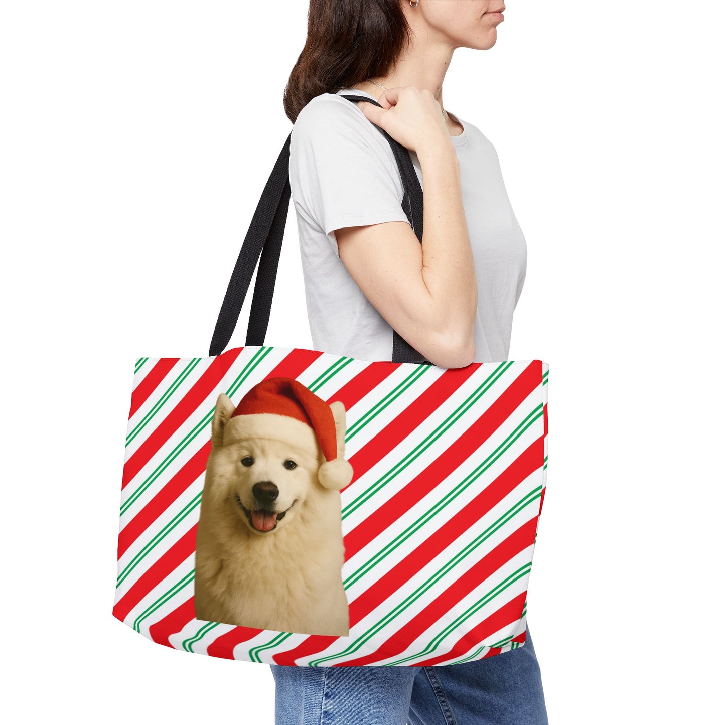 Santa Paws Samoyed Weekender Tote Bag