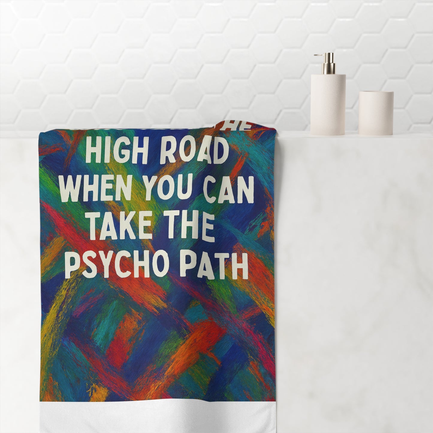Psycho Path Mink-Cotton  Beach Towel