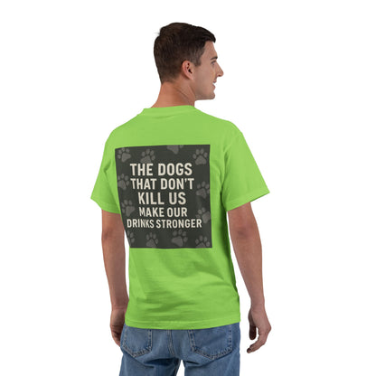 Drinks Stronger Men's Short-Sleeve Crewneck Tee