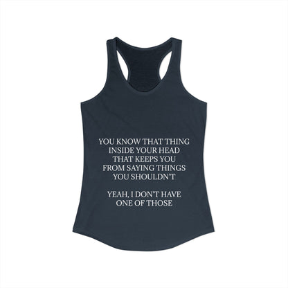 No Filter Women's Racerback Tank