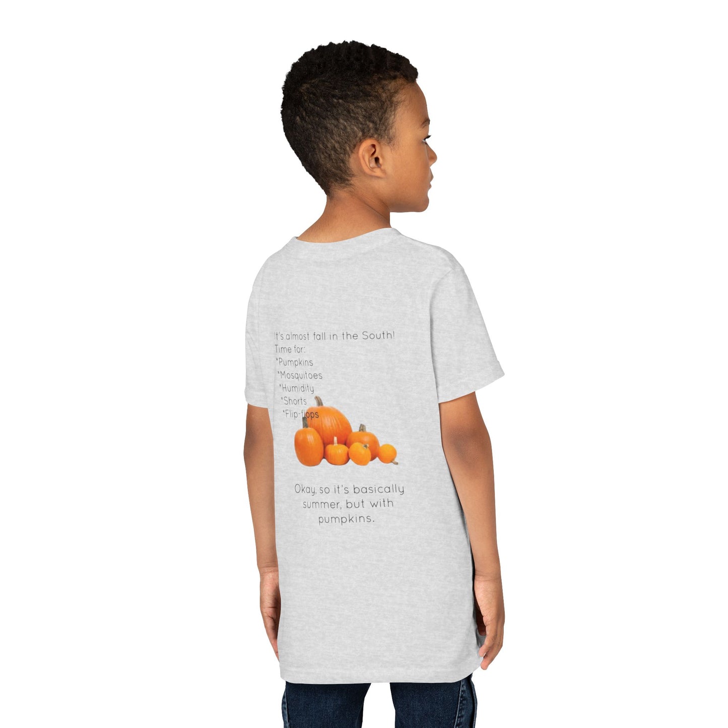 Fall In The South Youth Unisex Short Sleeve Crewneck Tee