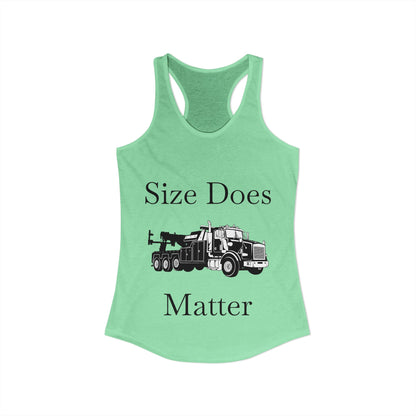 Size Does Matter Women's Racerback Tank