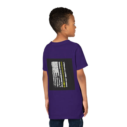 Thin Yellow Line Youth Unisex Short Sleeve Crewneck Tee